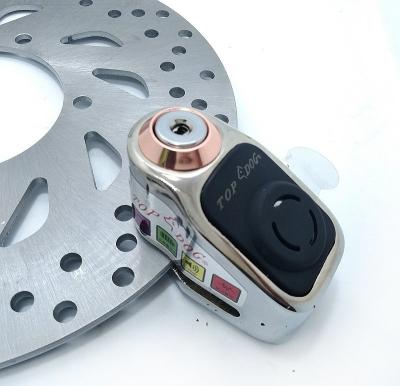 China Anti-cut Sound Volume 120db High Alarm Brake Disc Lock For Motorbike for sale