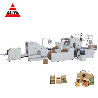 China Hotels LSB-330 L-R Automatic Fully Roll Fed Twisted Handle Paper Bag Machine for sale