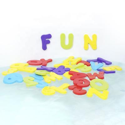 China Bath Toy Bathtub Alphabet Set Assorted 36 Piece Set Eco EVA Number Alphabets Children Bathroom Floating Bath Toy Water Foam Letters for sale