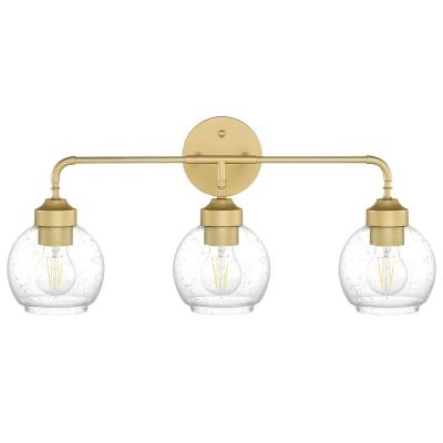 China 23.62 Inch Modern Clear Bubble Bathroom Glass Wall Lamps Wall Mounted for sale