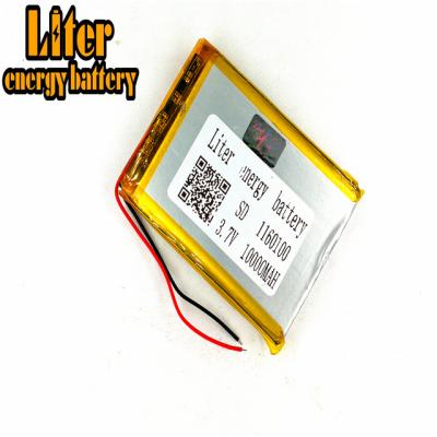 China Wholesale toys factory price high quality rechargeable lipo battery cell 1160100 3.7V 10000mAh for power bank for sale