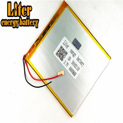 China Rechargeable toys SD38102110 40100110 3.7v 6000mah lithium polymer battery for laptop tablet battery UN38.3 CE for sale