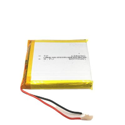 China Rechargeable Home Appliances 126090 3.7v 8000mAh Lithium Ion Battery For GPS POWER BANK for sale