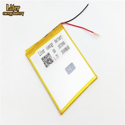 China Toys polymer lithium battery rechargeable battery 3.7V 357090 3500mah Li ion battery for sale