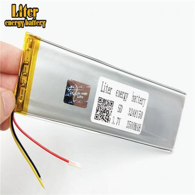 China Consumer electronics three lines 3.7v 3.7v 3248150 mobile phone 3500mah lithium polymer battery rechargeable lithium ion battery for sale