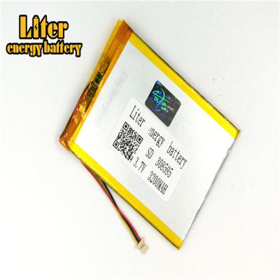 China Power tools plug in wholesale 1.0-3P 308595 3.7V 3200mah ultra thin lipo batteries rechargeable lithium ion polymer for sale