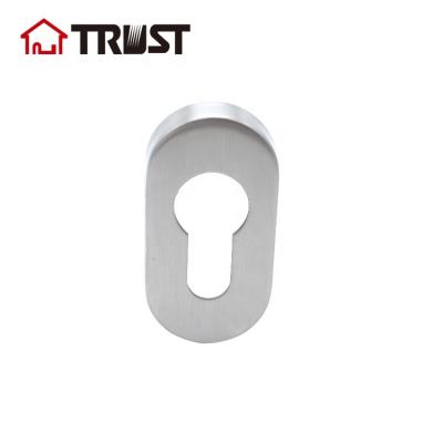 China TRUST E08-SS Modern Oval Shape 304 Stainless Steel Escutcheon For Window Door Accessories for sale