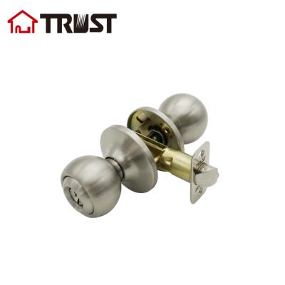 China ET (PS TRUST 5681SN ANSI Grade 3 Knob Door Lock Tubular Radius Drive Shaft Round Ball Lock for sale