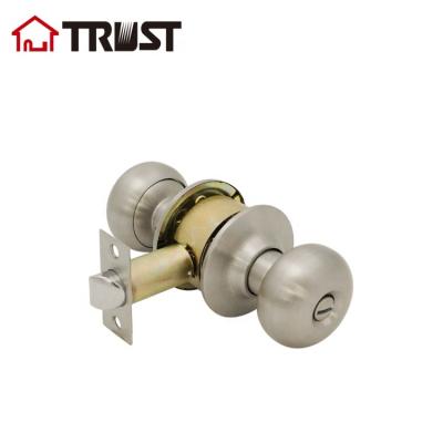 China ET(PS TRUST 3352-SS Cylindrical Round Knob Door Lock Privacy Knob Lock for sale