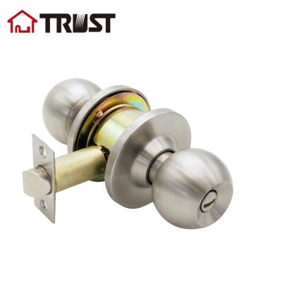 China ET(US TRUST 3372-SS PS Privacy Cylindrical Bathroom Round Door Lock SS304 Round Door Lock For Home Use for sale