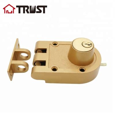 China TRUST J2662 YP China Shell Brass Zinc Alloy Cylinder Jimmy Proof Deadbolt J2662YP for sale