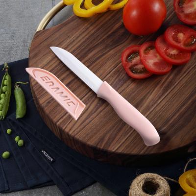 China Sustainable Baby Food Yangjiang Universal Kitchen Knives Set Mini ZrO2 Peeling Ceramic Fruit Peeler Knife With Cover for sale