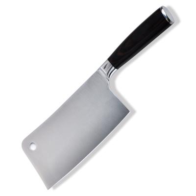 China SV1026 7Cr17MoV 7 Inch Viable Pakka Steel Wood Handle Chinese Meat Cleaver Knife for sale