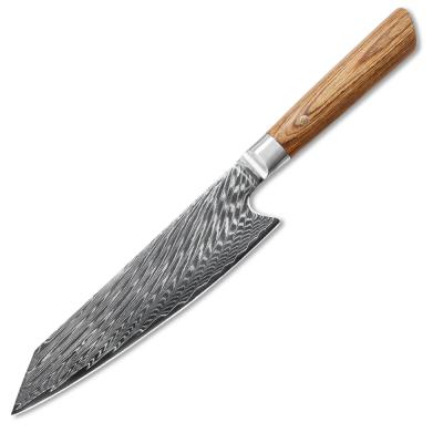 China 2021 Special Viable Style Japanese Damascus Knife Kitchen Kiritsuke Knife With Wooden Handle for sale