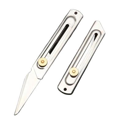 China Multifunctional utility knife cutter viable from the break- AL-UK01 smooth slide 2 blades for sale