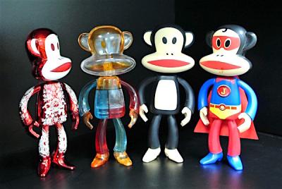 China Paul Frank Plastic Toy Figures 5.5 Inch Tall Monkey Arm / Leg Movable for sale