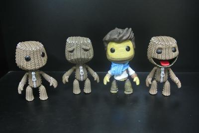 China Woven Bag Effect Custom Action Figures With Little Big Planet Logo for sale