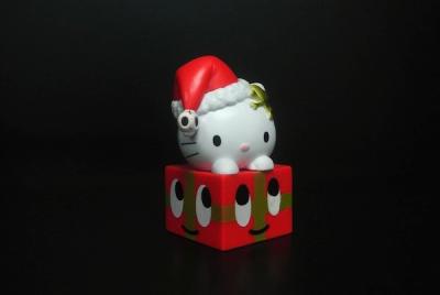 China Christmas Style  Custom Plastic Toys Red Box 80 - 90 Degree PVC For Children for sale