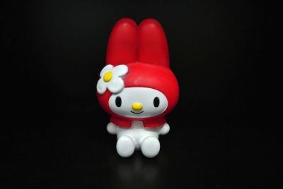 China 6 Inch Rabbit Melody Coin Bank Toy 80 - 90 Degree PVC Material For Souvenir for sale