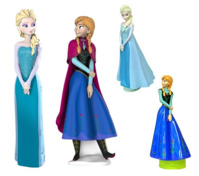 China O champô congelado Disney azul dos desenhos animados das estatuetas da cor da neve engarrafa a princesa Recipiente de ELSA de ANNA à venda