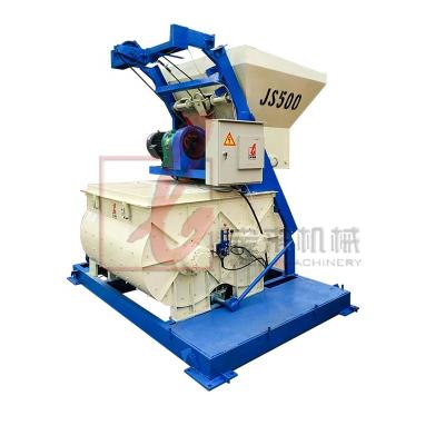 China JS500 Building Material Stores Concrete Mixing Plant for sale