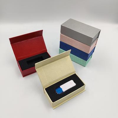 China Recycled Materials Magnetic Folding Box Flip Closure Box Magnetic Paper Packaging for sale