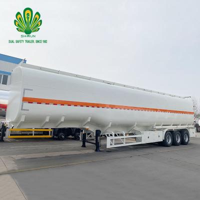 China Special truck trailer tank semi-trailer for gasoline transportation using imported API triaxial 42 valve cubic capacities for sale