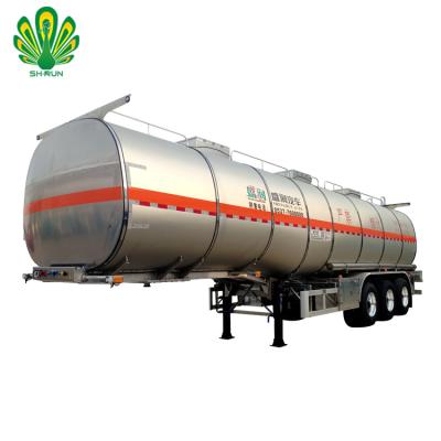 China Truck Trailer Can Be 3 Axles 40 Cubic Liquid Heating Asphalt Tank Truck Trailer for sale