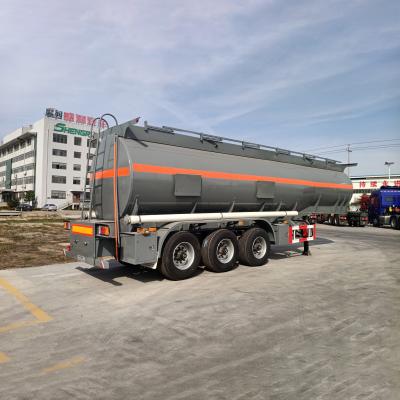 China Truck Trailer Factory Price 3 Axles 12 Tire 20CBM Carbon Steel PE Liner Inside Tank Liquid Fuel Chemical Tanker for sale