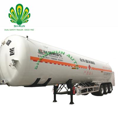 China Factory Price Truck Trailer ASME 3 Axles 12 Tire Gas ISO Tanker Standard LNG Tank Truck for sale