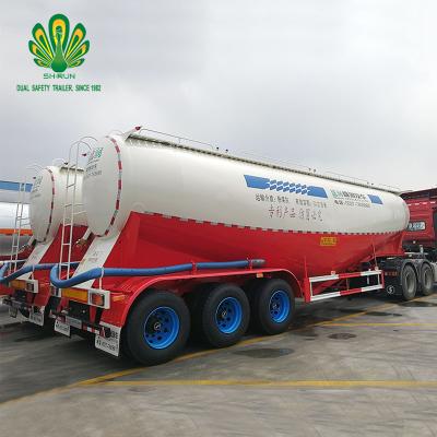 China Factory Price Bulk Cement Tanker Truck Trailer Dry Truck Trailer Powder Tank Semi Trailer for sale