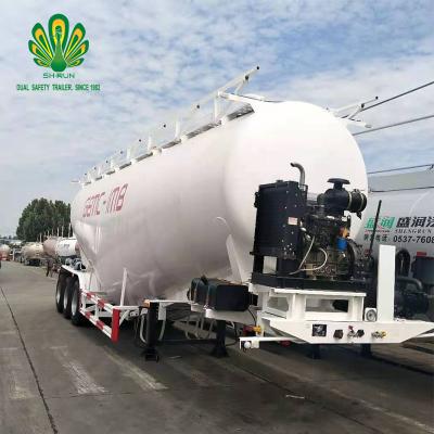 China Bulk Quality Powder Cement Tanker Semi Trailer Transport Truck Semi Trailer Truck Trailer for sale