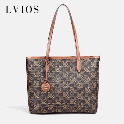 China New Fashion Noble Women's Qi Tote Shoulder Messenger Luxury Hand Bags Popular Large Capacity PU Leather Shoulder Bag for sale