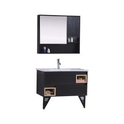 China Modern New Design Plywood Floor Modern Bathroom Cabinet for sale