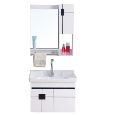 China Water Render Super Cost Effective Metal Frame Vanity Modern Wood Bathroom Cabinet With Drawer Heavy Duty Modern Bathroom Furniture for sale