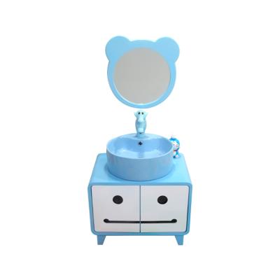 China PVC plastic bathroom cabinet waterproof child floor stand for vendido de MAS de producto bathroom vanity child basin child toilet storage for sale