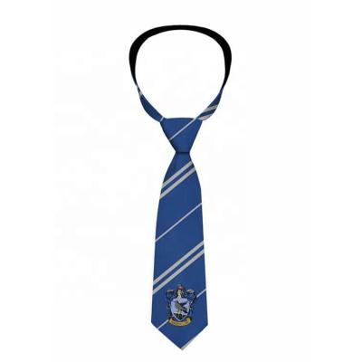 China Fashion Customize School Logo Necktie Neck Polyester Good Quality Ties for sale