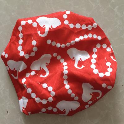 China High quality custom satin twill print sublimation image red and white cowl for sale