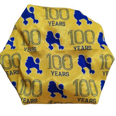 China Custom made high quality satin image twill 2 layers sigma sorority 1922 gamma Rho 100 years sublimation print cowl for sale