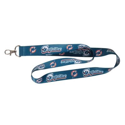 China Custom New Design NFL Sports Phone Miami Dolphins Cheap Lanyard for sale