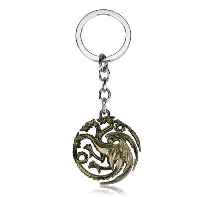 China Key Chain Game Anti-lost/Promotional/Decorative Metal Wholesales Magic of Thrones Keychain Gift for sale