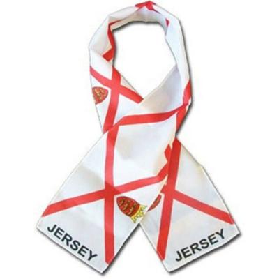 China Custom Printed Chiffon Fast Delivery Jersey Satin Football Fans Scarf for sale