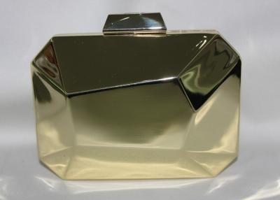 China Europe Style Metallic Clutch Bag Handmade Dinner Package Bronze Color for sale