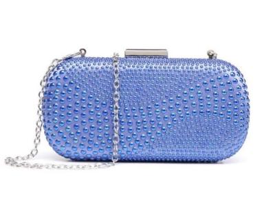 China Women Small Jeweled Sparkly Evening Bags Box Shaped For Vacation for sale