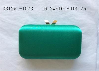 China Rectangle Shape Satin Clutch Bag Multi Color And Magnet Closure for sale