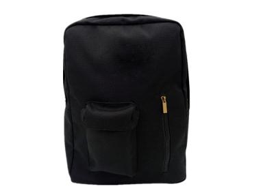 China Fashionable Black Canvas Ladies Travel Bags With Large Storage Space for sale