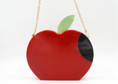 China Fashion Apple Shape Evening Clutch Bags Red Everyday Clutch Purse For Party for sale