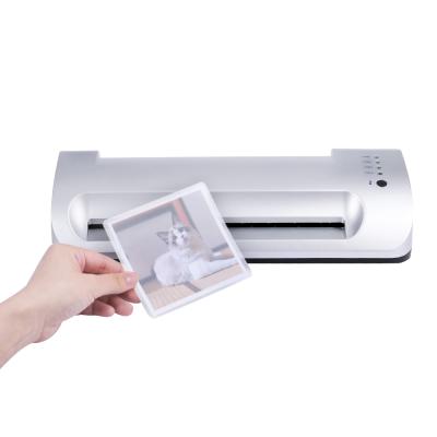 Китай Best Customized A4 Laminadora En Frio Laminadora Steel Lamin Table Cold-Hot Heat Assist Roll Small Thermal Electric Laminator продается