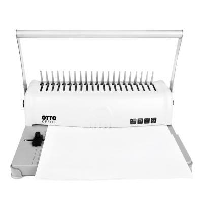 Китай Easy Use A4/303mm Mini Comb Binder Paper Manual Desktop Operation 450 Sheet Book Binding Machine 378*240*268mm продается