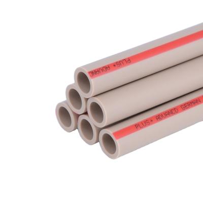 China Hot Sale PP-R Manufacturers Polypropylene Material PPR Plastic Pipe Cappuccino Gray Color for sale